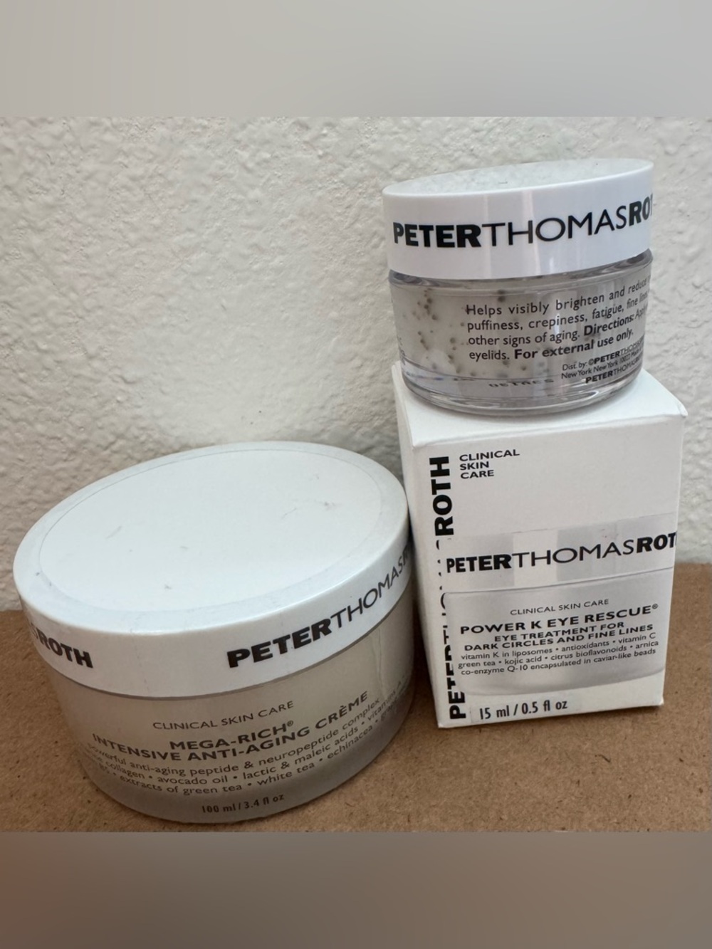 Peter Thomas Roth White and Clear Mega-Rich Eye & Face Cream Duo